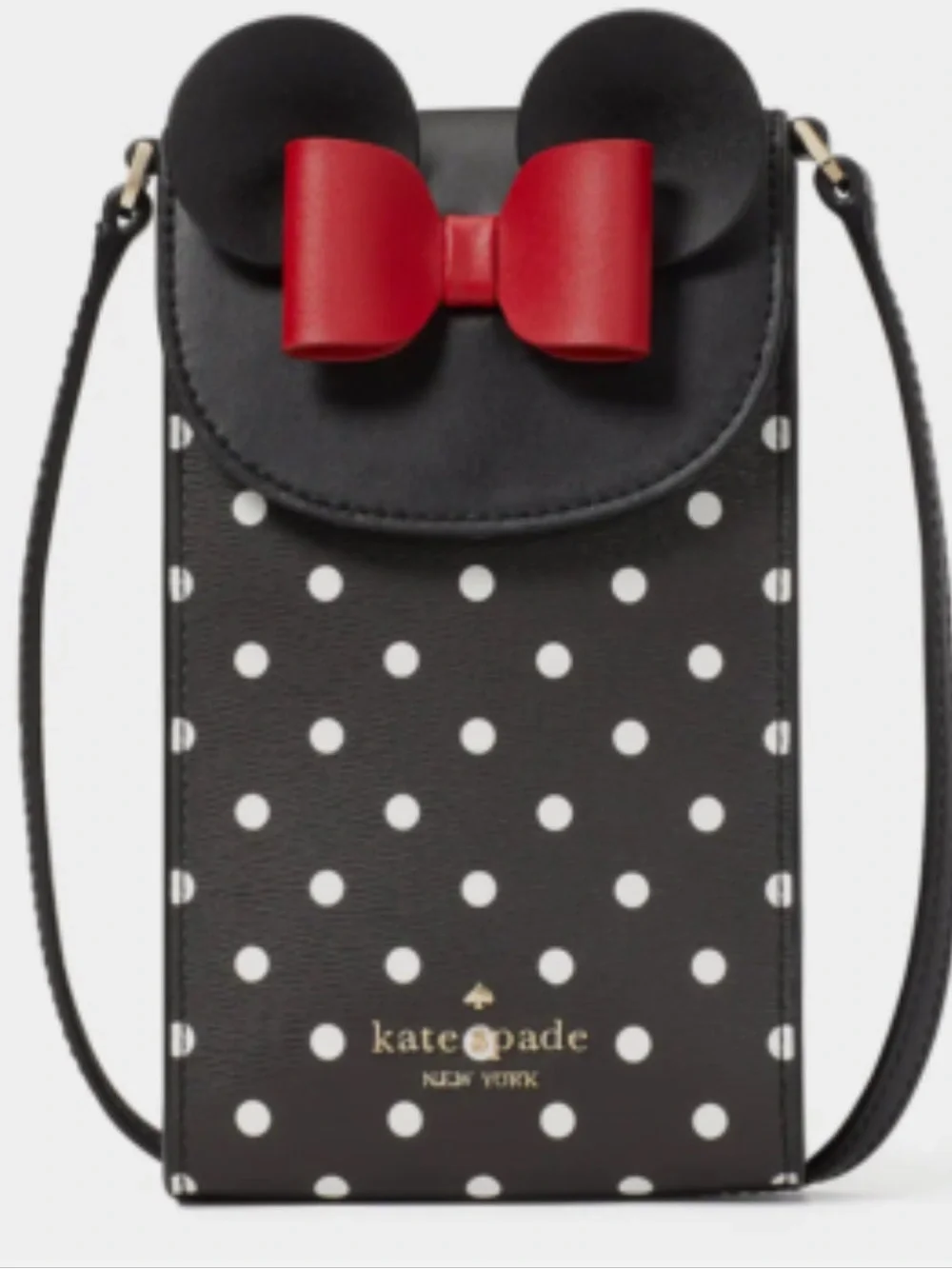 Disney x Kate Spade New York Minnie Mouse North South Flap Phone Crossbody Bag